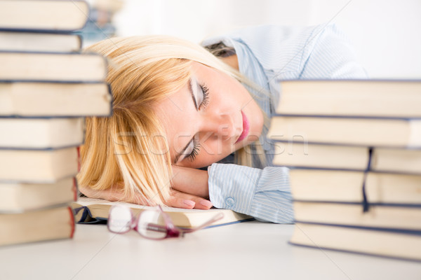 Tired Student Stock photo © MilanMarkovic78