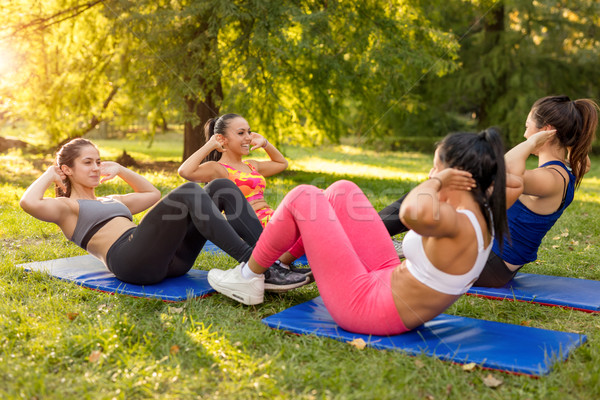 Exercising In Nature Stock photo © MilanMarkovic78