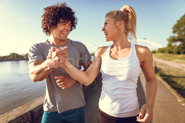 Getting Fit Together Brought Us Closer  Stock photo © MilanMarkovic78