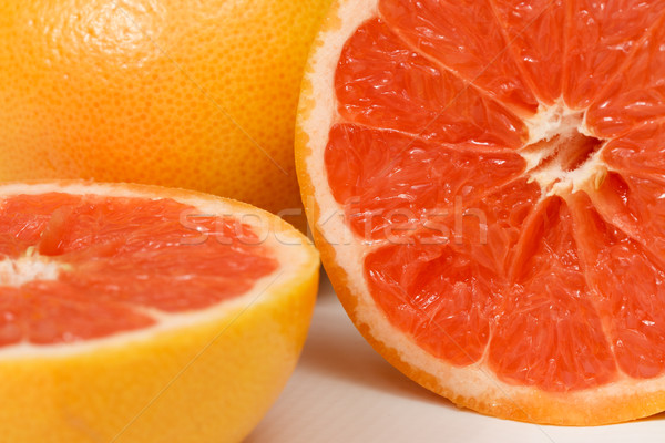Halved red grapefruit Stock photo © MilanMarkovic78