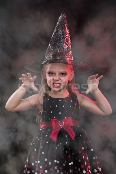 Little Halloween witch Stock photo © MilanMarkovic78