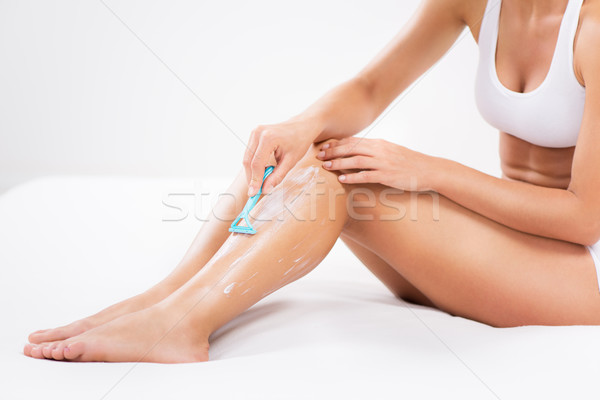 ногу красивой женщину красоту очистки Сток-фото © MilanMarkovic78