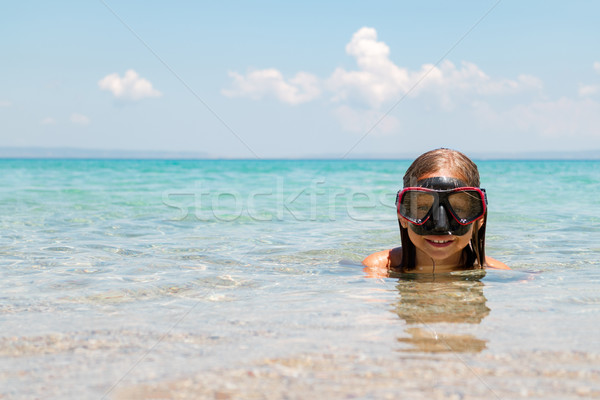 Little Girl On The Beach Stock photo © MilanMarkovic78