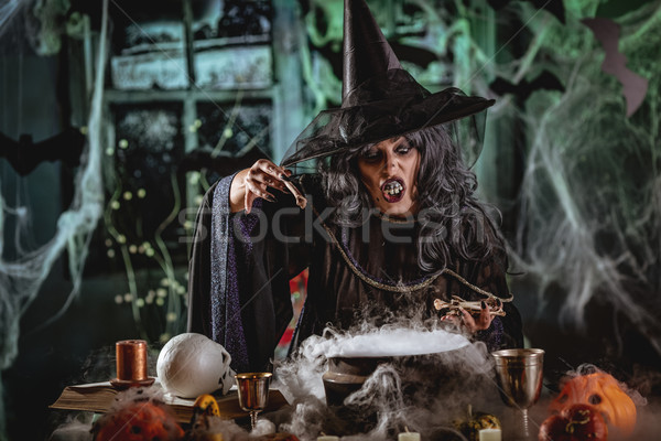 Stock photo: Witch Sends Evil Makes