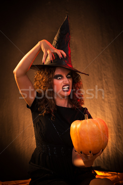 Halloween witch Stock photo © MilanMarkovic78