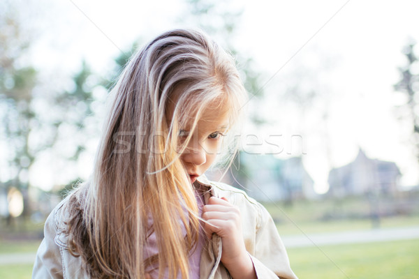 Lonely Little Girl Stock photo © MilanMarkovic78