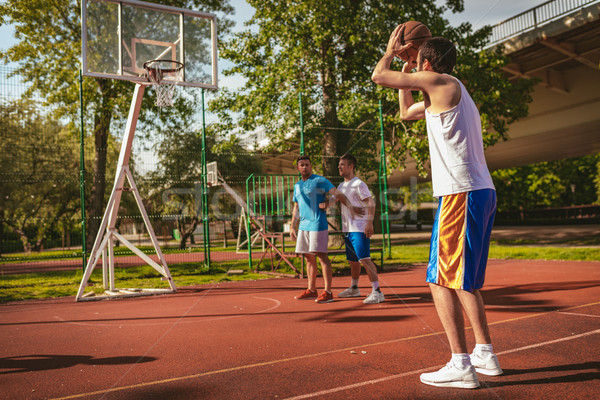 свободный баскетбол подготовки Открытый играет Сток-фото © MilanMarkovic78
