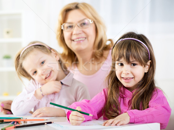 Cute little girl Stock photo © MilanMarkovic78