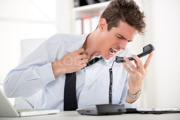 Stock photo: Angry Businessman