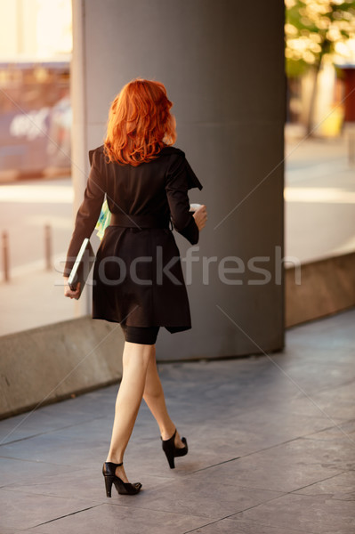 Succesfull Businesswoman On The Way In Building Stock photo © MilanMarkovic78