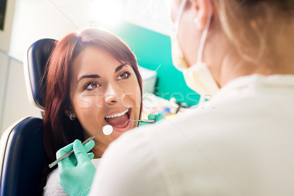 Stock photo: Ready for a dental check-up.