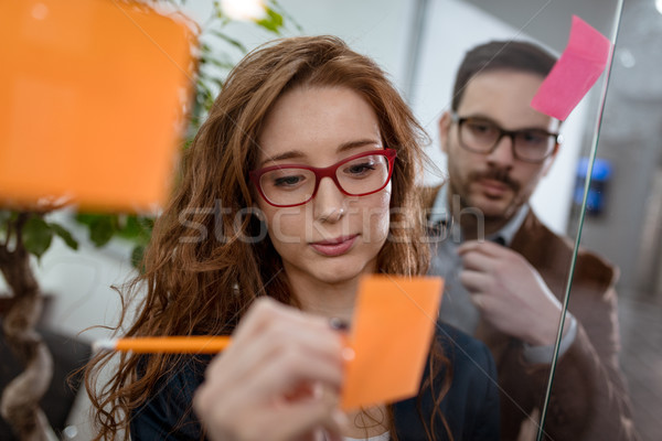 Writing On Adhesive Note Stock photo © MilanMarkovic78