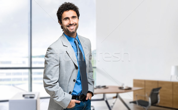 Stock foto: Porträt · gut · aussehend · Geschäftsmann · Business · Mann · Executive