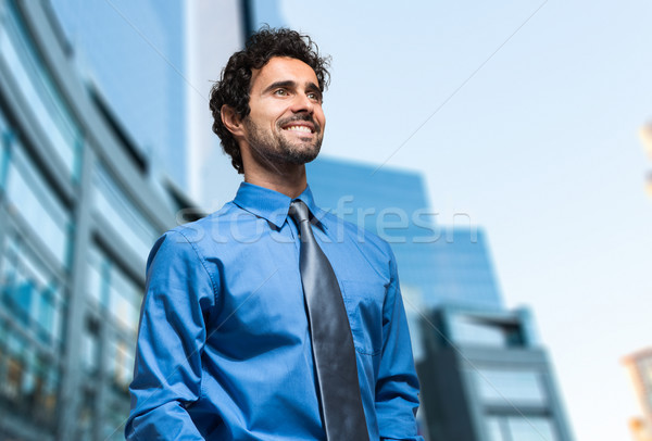 Handsome businessman portrait outdoor Stock photo © Minervastock