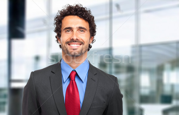 Gut aussehend Geschäftsmann Porträt Büro Mann Anzug Stock foto © Minervastock