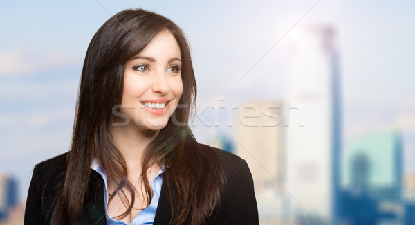 Foto stock: Mujer · de · negocios · retrato · mujer · sonrisa · cara · moda