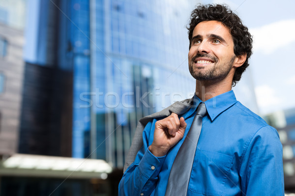 Handsome businessman portrait outdoor Stock photo © Minervastock