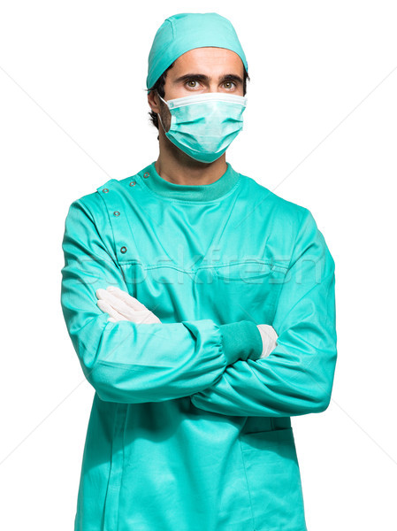     Surgeon isolated on white  Stock photo © Minervastock