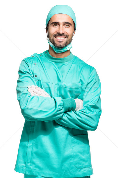 Retrato masculina cirujano aislado blanco hombre Foto stock © Minervastock
