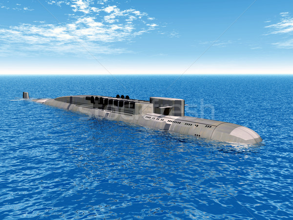 Russo nucleare sottomarino computer generato illustrazione 3d Foto d'archivio © MIRO3D