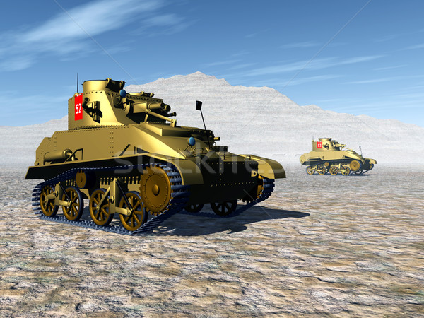 British Light Tanks of World War II Stock photo © MIRO3D