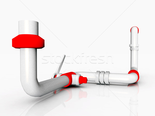 Stock photo: Pipe and Valve