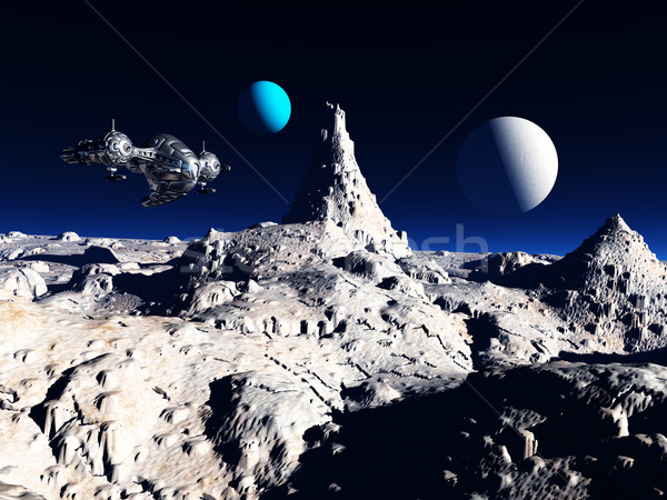 Spaceship in a Distant World Stock photo © MIRO3D