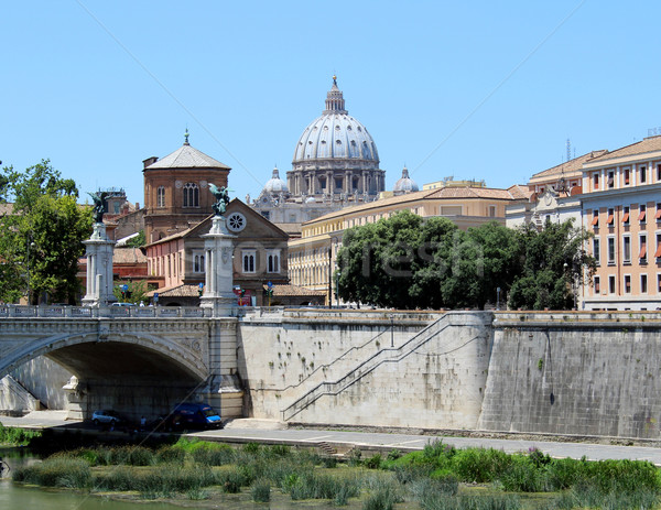 Stockfoto: Rome · brug · basiliek · vaticaan · Italië