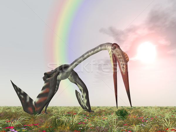 Stock photo: Pterosaur Quetzalcoatlus