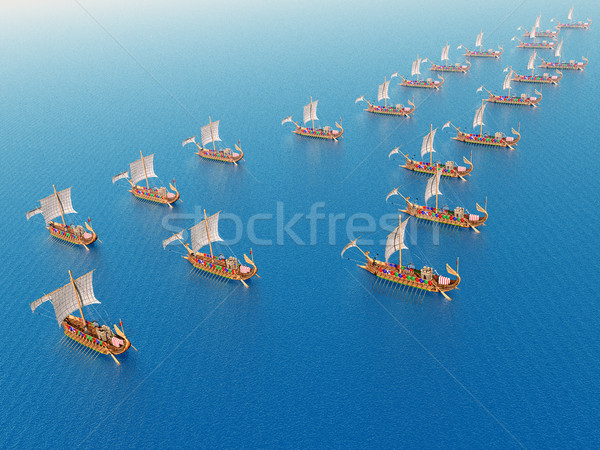 Ancient Roman Warships Stock photo © MIRO3D