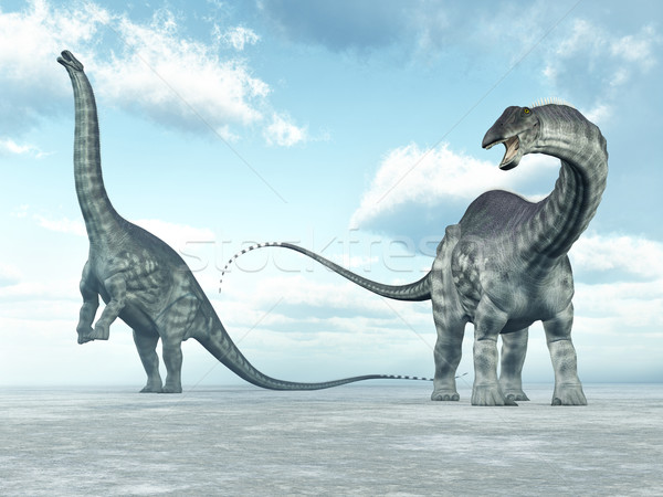 динозавр компьютер генерируется 3d иллюстрации животного Blue Sky Сток-фото © MIRO3D