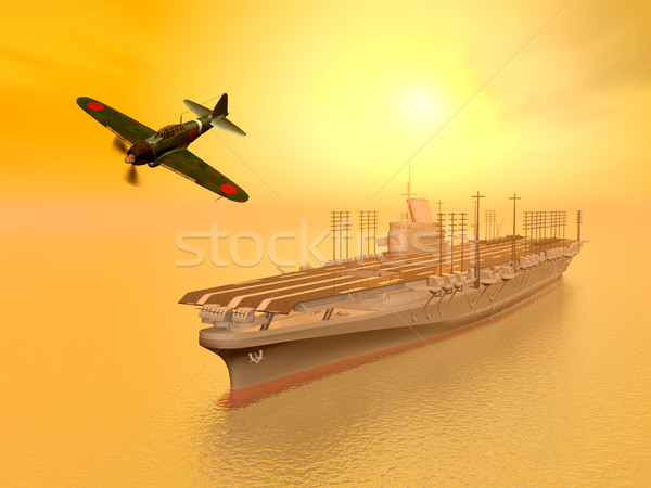 Japanese Aircraft Carrier Stock photo © MIRO3D