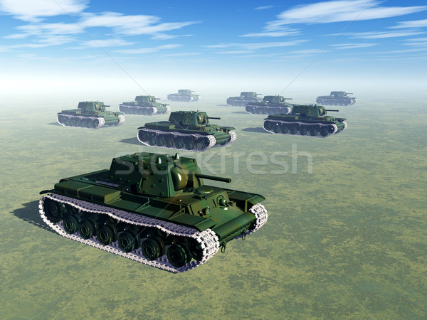 Russian Heavy Tanks of World War II Stock photo © MIRO3D
