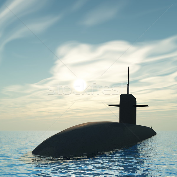 潜水艦 コンピュータ 生成された 3次元の図 海 海 ストックフォト © MIRO3D