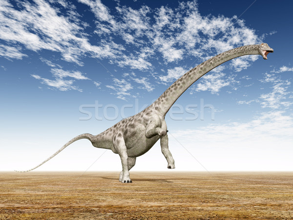 Dinozaur calculator generata ilustrare 3d natură Blue Sky Imagine de stoc © MIRO3D