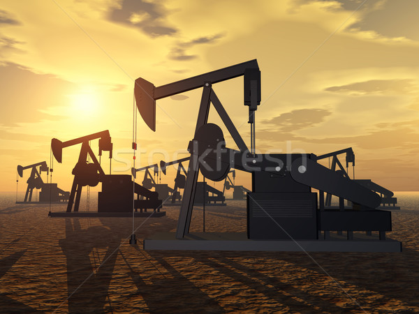Oil Pumps Stock photo © MIRO3D