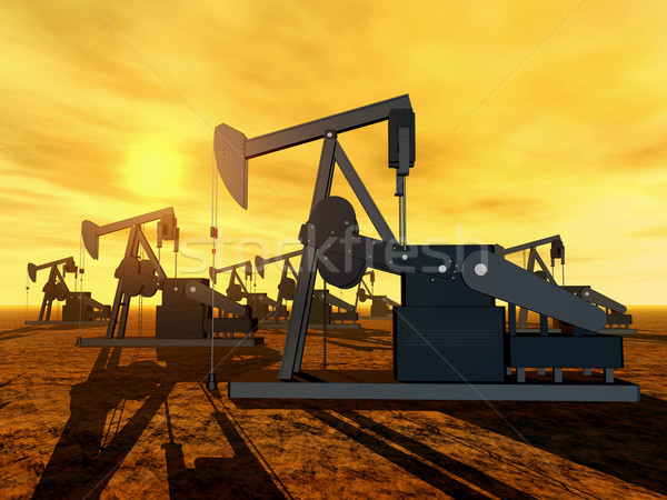 Stock photo: Oil Pumps