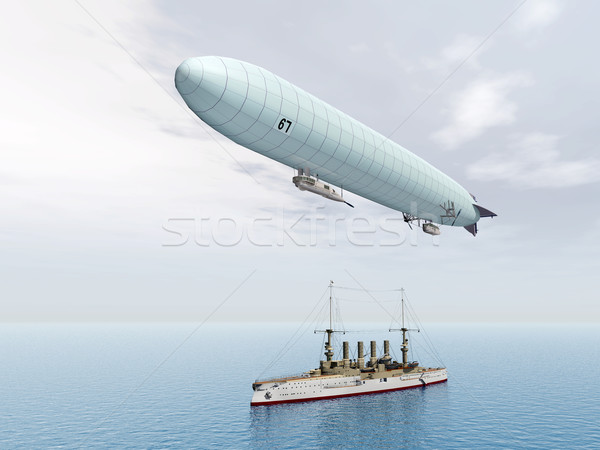 компьютер генерируется 3d иллюстрации крейсер первый Мир Сток-фото © MIRO3D