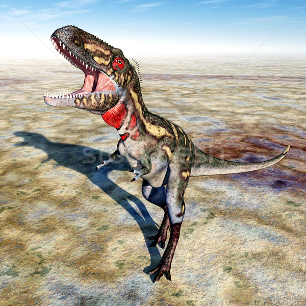 Dinozor bilgisayar oluşturulan 3d illustration doğa manzara Stok fotoğraf © MIRO3D