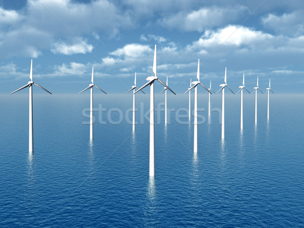 Offshore Wind Farm Stock photo © MIRO3D