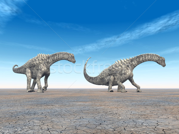 Dinosaur Ampelosaurus Stock photo © MIRO3D