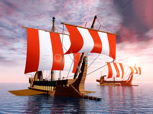 Greek Galleys Stock photo © MIRO3D