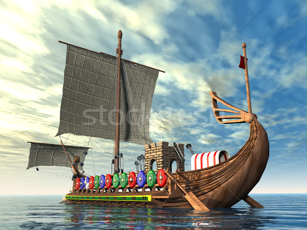 Ancient Roman Warship Stock photo © MIRO3D