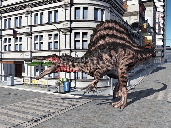 The Dinosaur Spinosaurus in the City Stock photo © MIRO3D