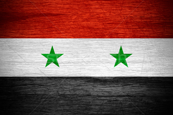 Bandiera Siria banner legno texture Foto d'archivio © MiroNovak