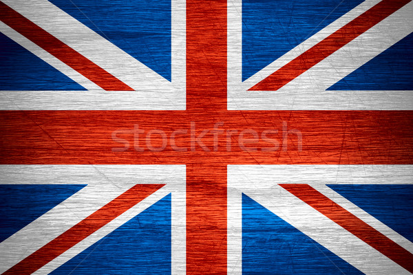Vlag groot-brittannië Verenigd Koninkrijk brits banner houten Stockfoto © MiroNovak