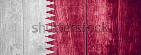 Bandera Katar banner textura Foto stock © MiroNovak