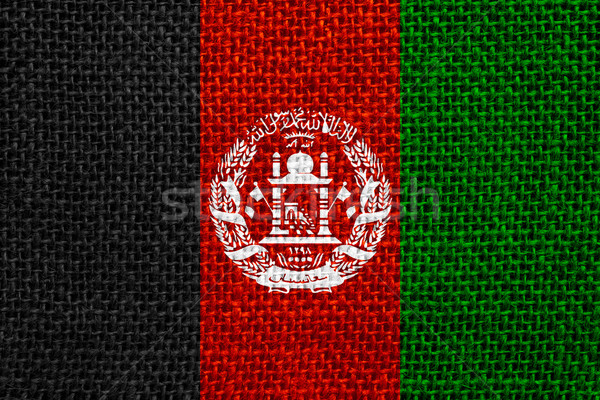 Banderą Afganistan banner tekstury Zdjęcia stock © MiroNovak