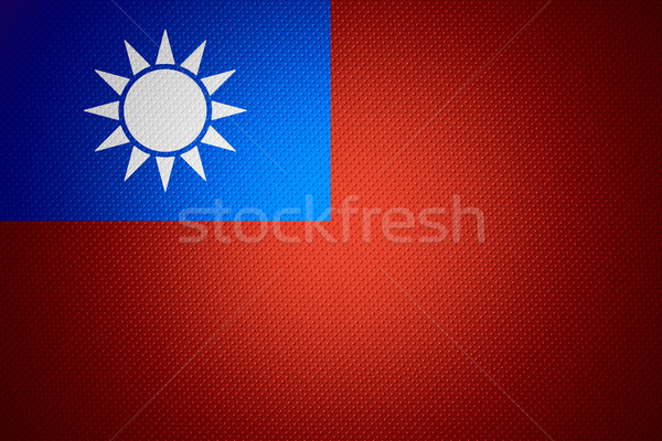 Flagge Taiwan Banner abstrakten Textur Stock foto © MiroNovak