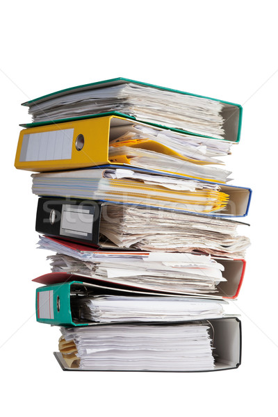 The pile of file binder with papers Stock photo © MiroNovak